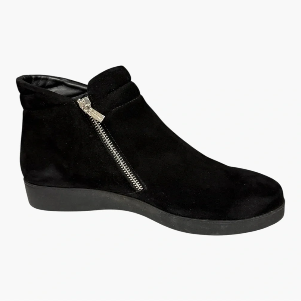 BeautiFeel Black Suede Ankle Boots Brie 1097 Size EU 38 US 7.5/8.0 Casual Winter